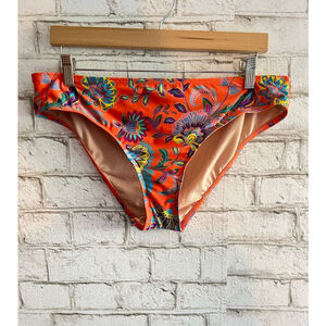 NWT Antonio Melani women’s swim bottom orange floral size 14